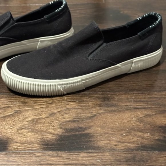 ALLSAINTS Manny_Black Slip On Men's US 9 EU42 sneakers fit on small side - Picture 3 of 10